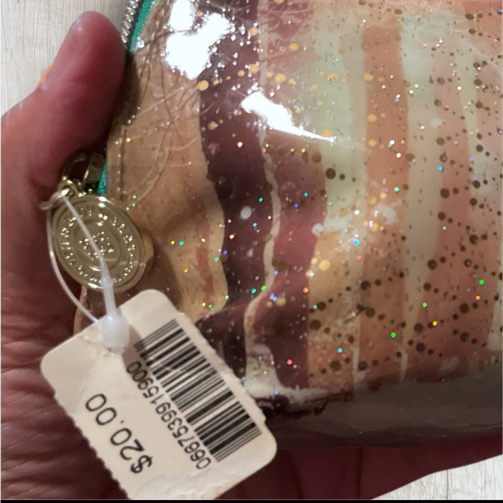 Bath & Body Works Holiday Reindeer Glitter Cosmetic Bag  NWT - Picture 4 of 5